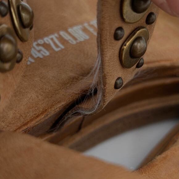 A.S.98 Larkie Strappy Platform Wedge Sandal Women's Brown Size US10 EU41 - Picture 6 of 14